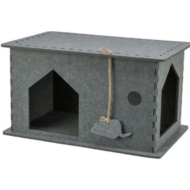 Abri - TRIXIE - Lene - Feutre - 54 x 30 x 35 cm - Gris