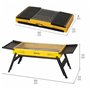 Barbecue Portable Aktive Acier 89 x 33 x 33 cm Jaune