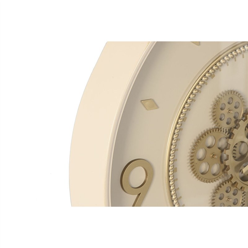 Image secondaire de Horloge Murale Home ESPRIT Beige Doré Verre Fer 55,5 x 8,5 x 55,5 cm