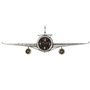 Horloge Murale Home ESPRIT Doré Argenté Métal Avion Vintage 143 x 20 x 46 cm