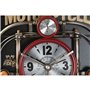 Horloge Murale Home ESPRIT Noir Rouge Doré PVC Métal Moto Vintage 60 x 18 x 120 cm