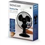 Ventilateur de bureau - Sencor - SFE 3011BK - 3 vitesses - Oscillation 90° - 30 cm de diametre