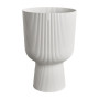 Pot de fleur - Elho - Vibes Fold Coupe - Blanc - L 30 x B 29.5 x H 45 cm - Intérieur - 100% recyclé