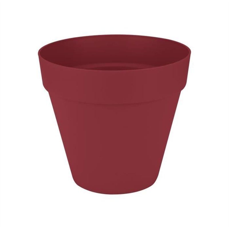 Pot de fleur - Elho - Loft Urban Rond - Rouge - L 29 x B 28.5 x H 26 cm - Extérieur - 100% recyclé