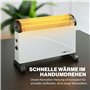 Clatronic® Chauffage par convecteur | Chaleur mobile | Chauffage électrique à 3 niveaux de chauffage | avec thermostat | jusqu'à
