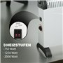 Clatronic® Chauffage par convecteur | Chaleur mobile | Chauffage électrique à 3 niveaux de chauffage | avec thermostat | jusqu'à