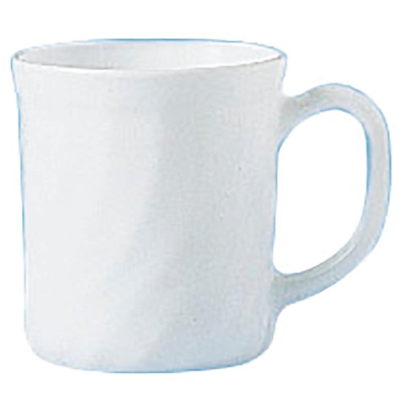 Arcoroc ARC D6880 Trianon Lot de 6 tasses à café en verre opale Blanc 290 ml