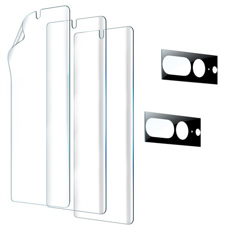 LK 3+2 Protection Ecran Compatible avec Google Pixel 7 Pro Anti-Rayures et Sans Bulles