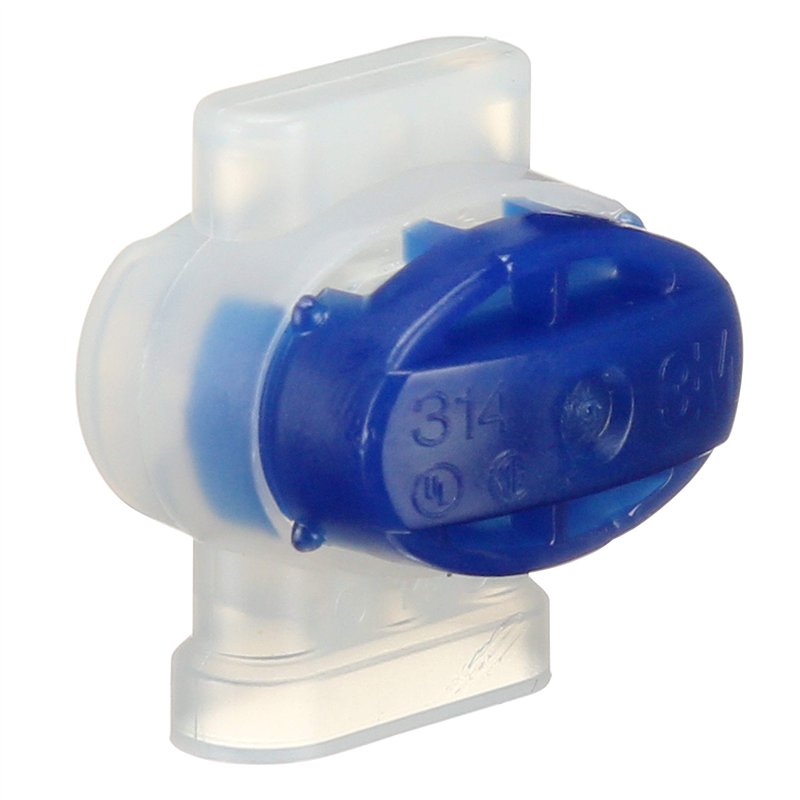3 M Scotch 314 Lok humidité geschützter maximum 0,5 mm² à 1,5 mm², connecteurs, Plastique, bleu (Lot de 50)