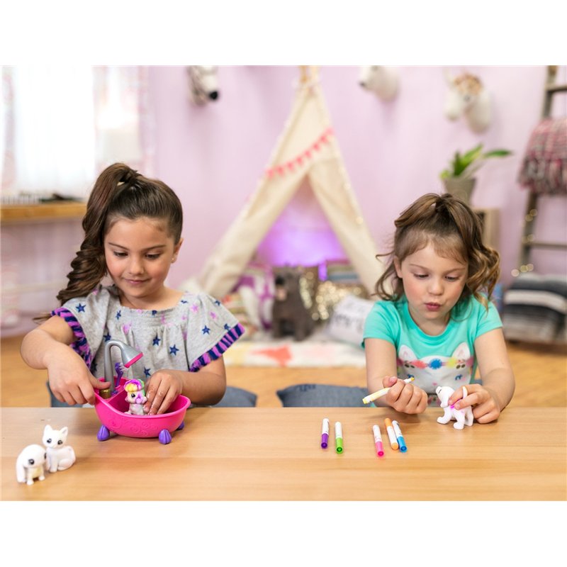 Image secondaire de CRAYOLA - Washimal, Super Set d'activités, 12 petits Animaux et 12 Feutres, Jeu et Cadeau pour Enfants, à partir de 3 ans