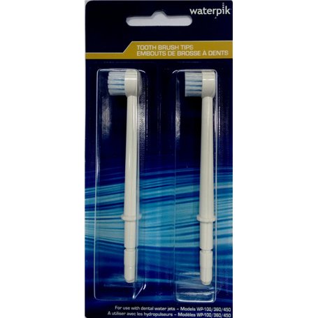 Waterpik - 9852259 - Recharge 2 Embouts Brosses à Dents pour WP 100