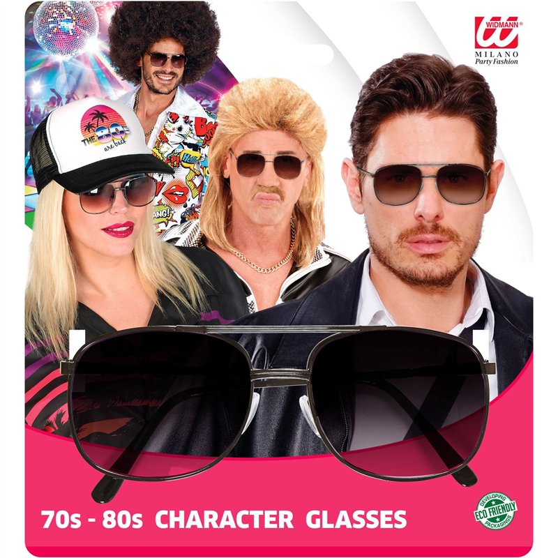 Image secondaire de WIDMANN MILANO PARTY FASHION 14392 - Lunettes années 80, lunettes de fête, accessoire, accessoires, carnaval