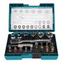 Coffret de fixation avec clé à cliquet et 20 autres accessoires - MAKITA B-54081