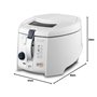 Delonghi F28311 Friteuse 1800 W 1 kg 1.2 L- Système Easy Clean, Blanc
