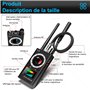 Anti-Espion Bug Détecteur, Détecteur RF sans Fil pour caméra dissimulée, GSM ÉCoute Device Finder Radar Radio Scanner Signal san