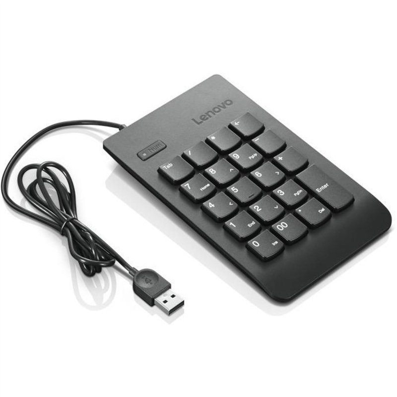 Image secondaire de Lenovo KBD_BO Num Keypad 1 USB Noir - Claviers (USB, Noir)