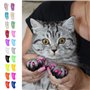 200 pièces Chats Couvre-Ongles Protection des Griffes pour Chien de Chat, Griffes Douces colorées Chapeaux d'ongles de Chaton Ca