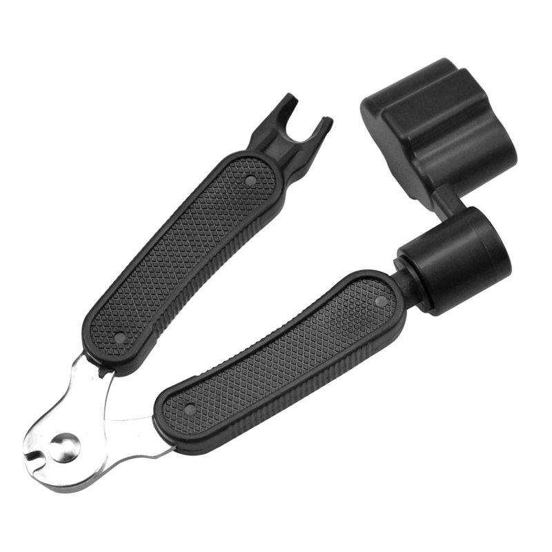 Enrouleurs de Corde pour Guitare 3 en 1 Outil de Guitare, Pince Coupante, Coupe-Corde et Extracteur e Broches de Pont, Manivelle