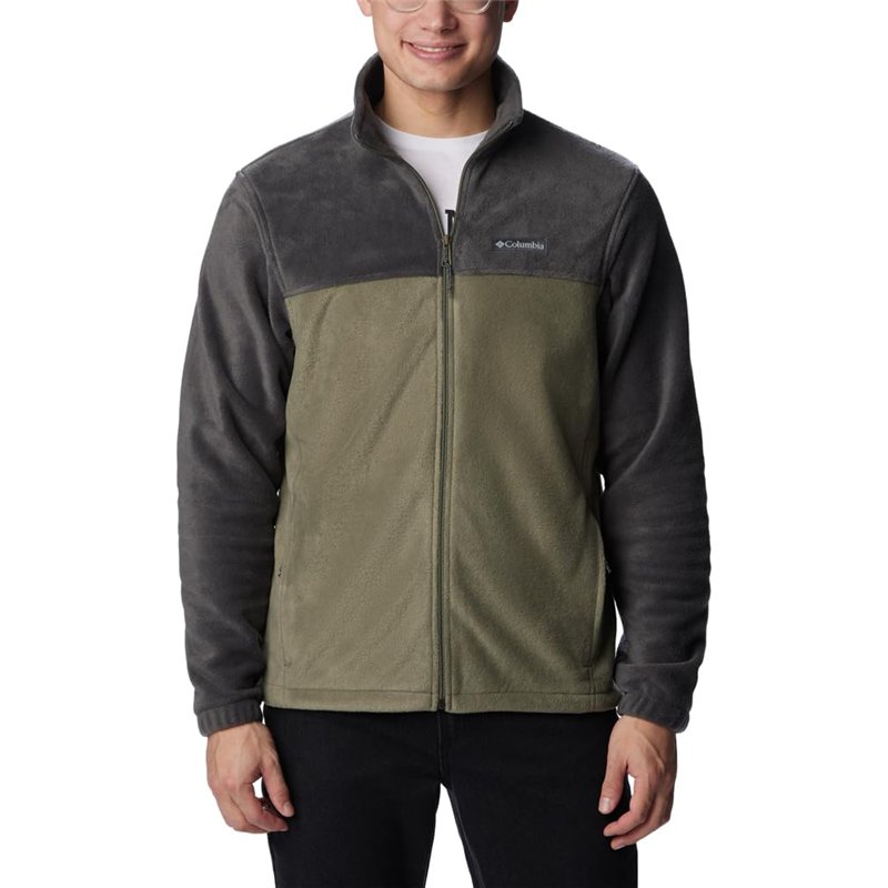Columbia Homme Steens Mountain 2.0 Veste Polaire Zipp e, Shark, Stone Green, S EU