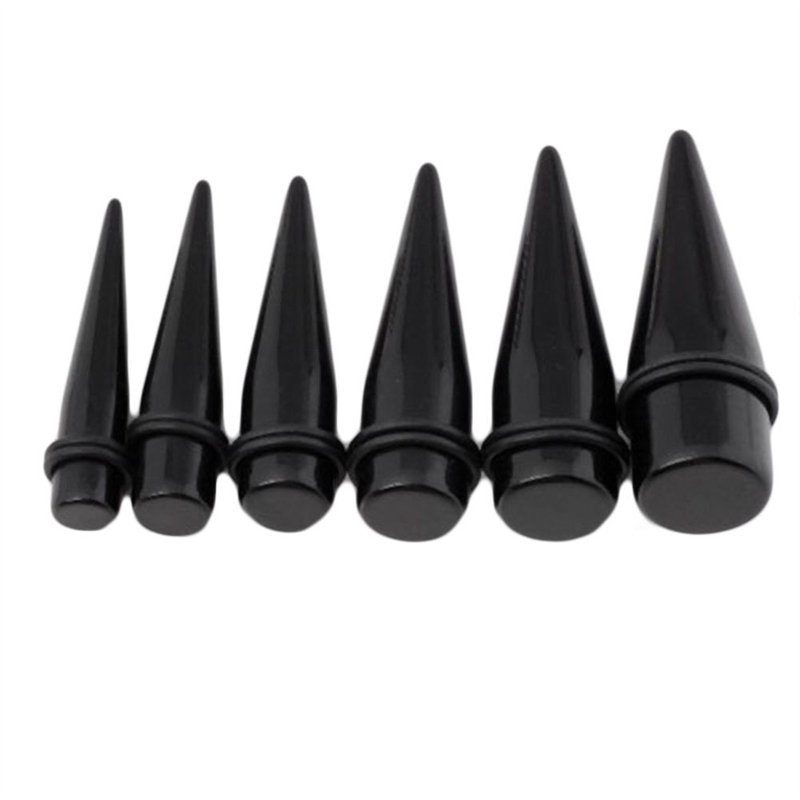 Jovivi Lot® 10–20 mm en acrylique à pointes Fuseau Écarteur d'oreille en Plug kit 6 pcs