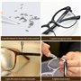 500 Pièces Ensemble Outils de Réparation de Lunettes, avec Petits écrous à Vis, Plaquettes Nasales en Silicone, Pince à épiler, 
