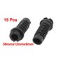 sourcing map 15pcs Manchon Cordon Protecteur Fil d'alimentation démarrage Sortie de Machine Gaine Passe-câble Passe-fil caoutcho
