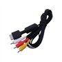 OSTENT AV Audio Video Composite Cable Cord Compatible pour Sony PS1 PS2 PS3 System Console Jeux Vidéo