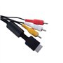 OSTENT AV Audio Video Composite Cable Cord Compatible pour Sony PS1 PS2 PS3 System Console Jeux Vidéo