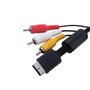 OSTENT AV Audio Video Composite Cable Cord Compatible pour Sony PS1 PS2 PS3 System Console Jeux Vidéo