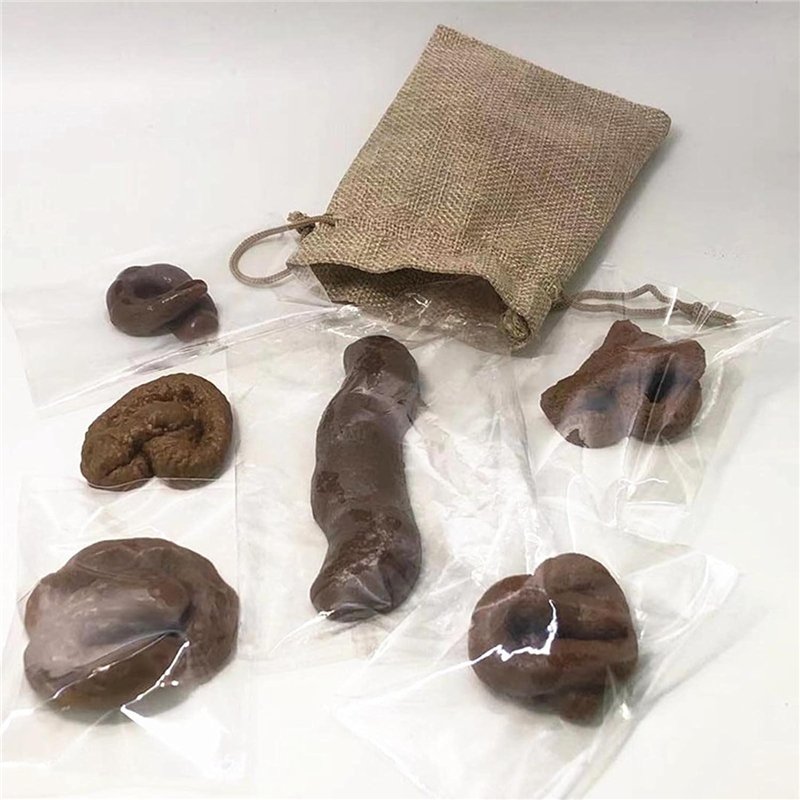 Image secondaire de 6 Fausse crotte gluante, Fausse Chien Collante Et Pour Farces Et Attrapes, Fausse Chien En Plastique Aspect Réaliste Farce Et At