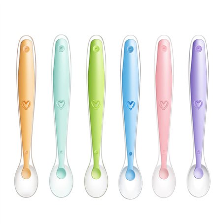PandaEar Cuillères en Silicone pour bébé Enfants