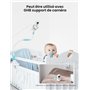 GHB Babyphone Caméra 3.2 inches Bébé Moniteur Babyphone Vidéo LCD Couleur Bébé Surveillance 2.4 GHz Communication Bidirectionnel