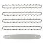 Guide de 40cm avce 4 Chaînes de Tronçonneuses