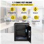 VEVOR Coffre-Fort Biométrique à Empreintes Digitales 48 L Coffre-Fort Numérique Combinaison et Clés Coffre de Sécurité en Acier 
