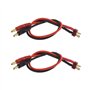 be in your mind 2pcs Câble de Chargeur Banane T-Plug à 4mm Compatible pour Chargement de Batterie RC Lipo - 12 Pouces (14AWG)
