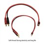 be in your mind 2pcs Câble de Chargeur Banane T-Plug à 4mm Compatible pour Chargement de Batterie RC Lipo - 12 Pouces (14AWG)