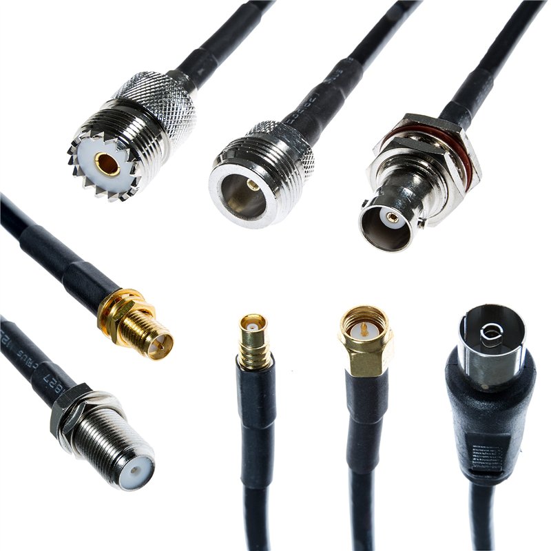 Image secondaire de NooElec Kit de Connexion de Câble SMA Ensemble de 8 Câbles d'Adaptateur RF pour Radios NESDR Smart (RTL-SDR), HackRF One et Autr