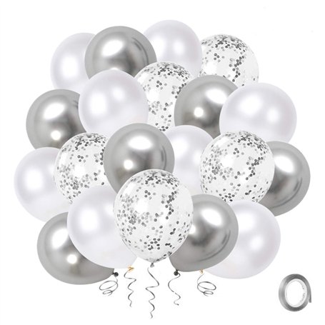 Ballon Blanc et Argent