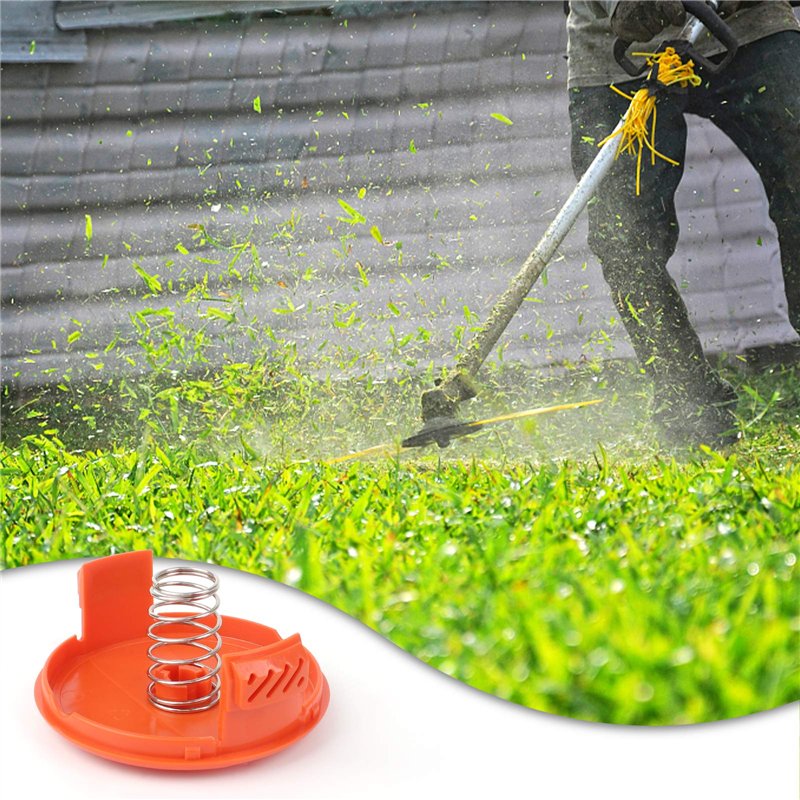 Image secondaire de Fumanduo 4pcs Couvercle De Coupe-Bordure, Capuchon De Bobine De Rechange Couvercle De Bobine De Remplacement Bobine De Coupe-Cou