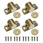 TANCUDER 4PCS Aimant pour Porte Placard Loquet de Porte Magnétique Fermeture de Porte Aimantée avec 4 Rondelles et 12 Vis Fermet