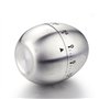 Itian Minuteur en Forme d'œuf, Minuteur Mécanique de Cuisine en Acier Inoxydable, Minuteur avec Chronomètre