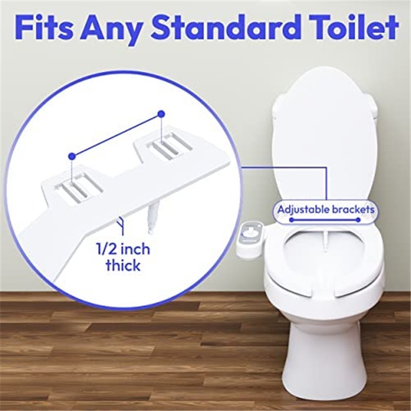 Image secondaire de Greenco GRC2189 Accessoire de Bidet pour pulvérisateur d'eau de Toilette pour siège de Toilette, Facile à Installer, Bidet Non électrique