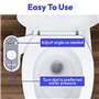 Greenco GRC2189 Accessoire de Bidet pour pulvérisateur d'eau de Toilette pour siège de Toilette, Facile à Installer, Bidet Non é