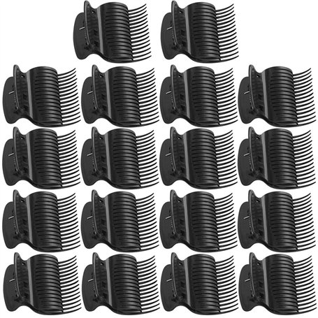 18 Pièces Clips de Rouleau Chaud Remplacement de Clips de Griffe de Bigoudi en Plastique Pinces à Rouleaux pour Petits