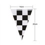 10 Mètres Bannière de Damier Drapeau de Course Accessoire de Bannière de Drapeau de Partie pour la Décoration de Fête du Thème d