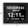 LEMNOI 8" Pouce LCD Horloge Numérique Calendrier N10 avec Date Jour Et Heure Horloge Non-Abrégée Auto Dimming 8 Langues HD Displ