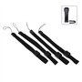 Create idea 4pcs Lanière Dragonne avec boucle Noir Compatible avec Wii Contrôleur Téléphone Bracelet à poignet NOIR PSP DSL 3DS