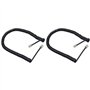 Duttek Cordon Telephone, Cable Telephone Fixe Noir, Câble pour combiné de téléphone, Câble spiralé RJ9 de 1 à 3 m de Long déroul