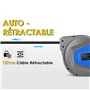 Professionnel Enrouleur de Câble Rétractable Automatique| 15m+1m Enrouleur de Câble Monté Au Mur et Au Plafond| 180° Câble Rotat