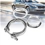 3" Collier de serrage fixation pour tuyau pot silencieux d'échappement en acier ino